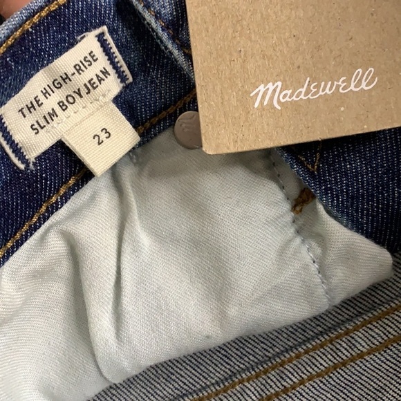 Madewell the high-rise slim boy denim Jean women’s 23 Eco collection new w tags - Picture 5 of 5